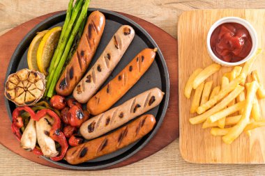 sebzeli ızgara sosis