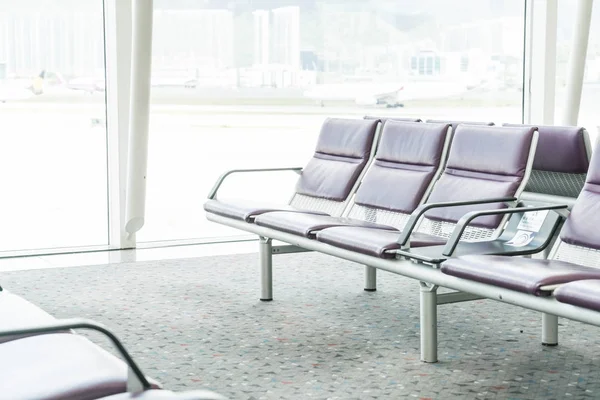 Empty seat in the airport — Stock Photo, Image