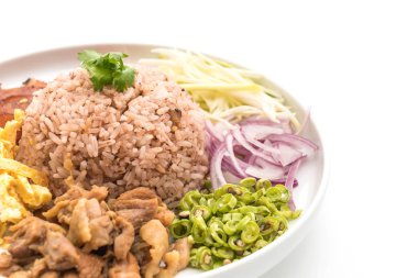 Pirinç ve karides ezmesi.