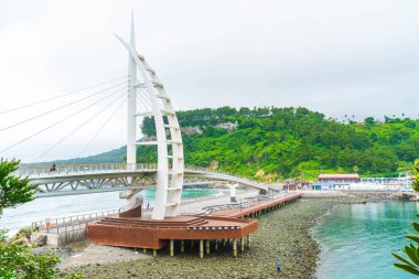 Jeju Isla Seaseom ve Seogwipo limanda arasında Saeyeongyo köprü