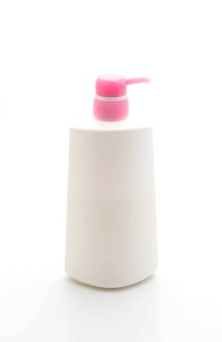 şampuan şişesi üzerinde beyaz izole 