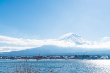 Dağ Fuji San Kawaguchiko Gölü.