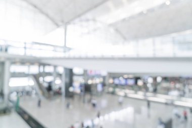 Havaalanında soyut bulanıklık