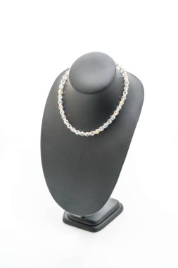 güzel ve lüks kolye takı ile boyun standı 