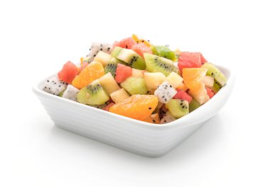 dilimlenmiş meyve (portakal, dragon meyve, karpuz, ananas karışımı, 