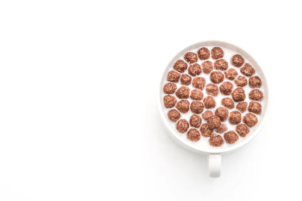 Chocolate cereal bowl — Stock Photo, Image