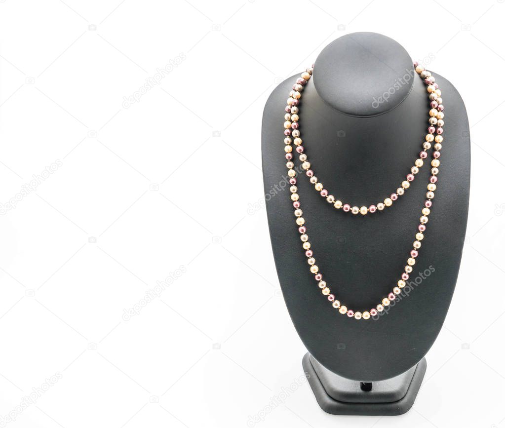 beautiful and luxury necklace with jewelry stand neck 