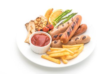 sebzeli ızgara sosis