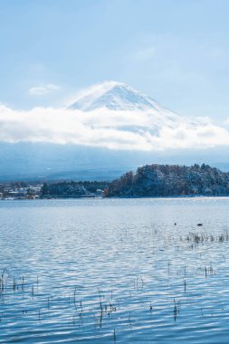 Dağ Fuji San Kawaguchiko Gölü.