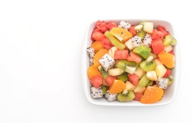 dilimlenmiş meyve (portakal, dragon meyve, karpuz, ananas karışımı, 