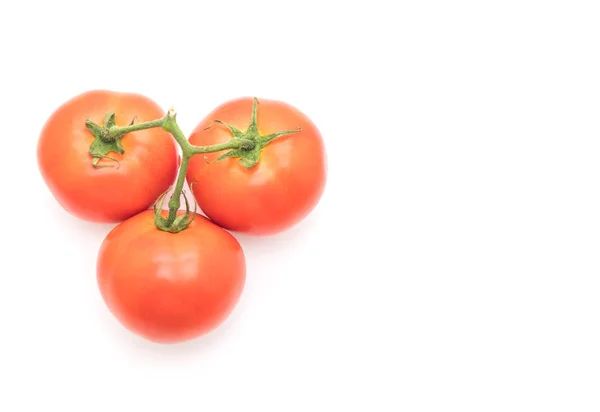 Φρέσκες ντομάτες σε λευκό φόντο — Φωτογραφία Αρχείου