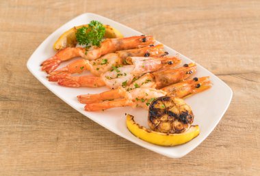 gebakken garnalen met knoflook 