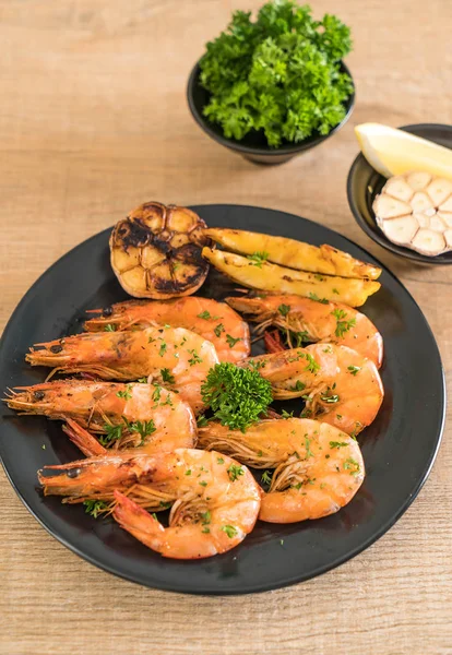 gebakken garnalen met knoflook 