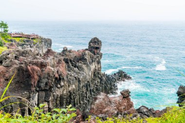 Jungmun Daepo sahil Jusangjeolli Cliff, Jeju Adası
