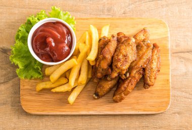 Kızarmış tavuk kanadı.