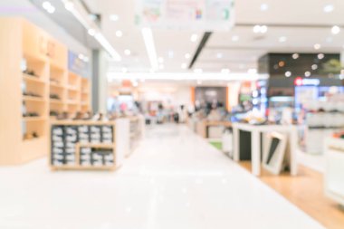 Lüks alışveriş merkezinde soyut bulanıklık