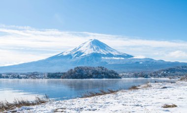 Dağ Fuji San Kawaguchiko Gölü.