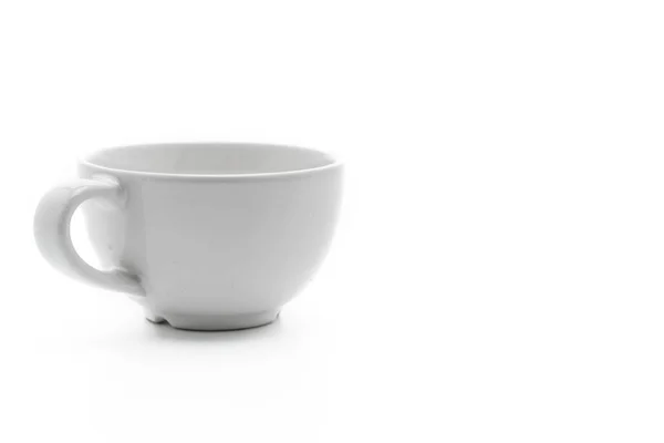 빈 화이트 커피 컵 — 스톡 사진