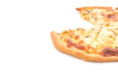 Kremalı mantarlı pizza