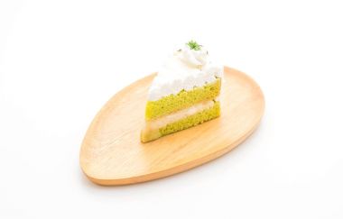 Pandalar pasta beyaz arka plan üzerinde