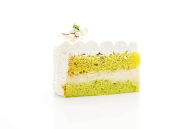 Pandalar pasta beyaz arka plan üzerinde