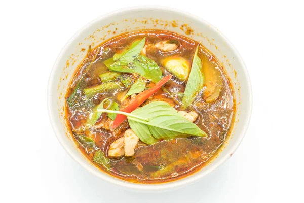Sopa de pollo picante tailandés — Foto de Stock