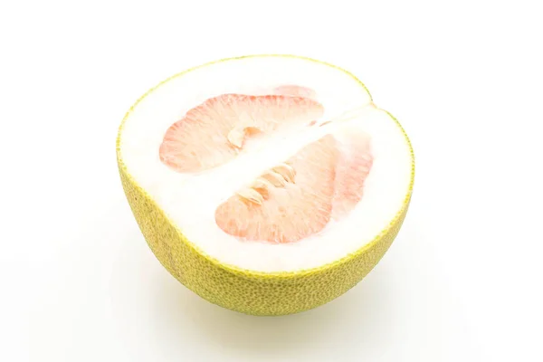 Färska pomelo på vit bakgrund — Stockfoto