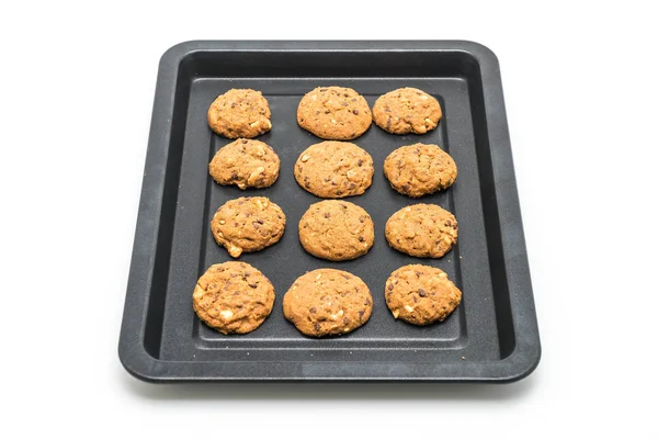 çikolata parçaları ve kaşu fındık kurabiye