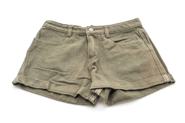 Beyaz arka plan üzerinde katlanmış kot