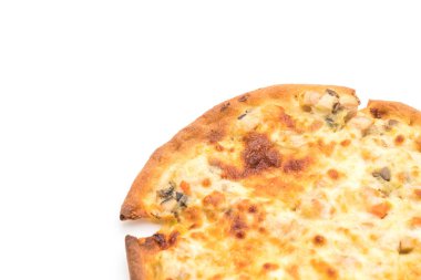 Kremalı mantarlı pizza