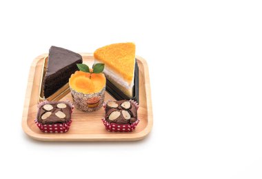 kek, turuncu fincan kek, altın konu pasta ve çikolata Şip Şak