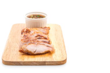 ızgara kömür haşlanmış domuz eti boyun