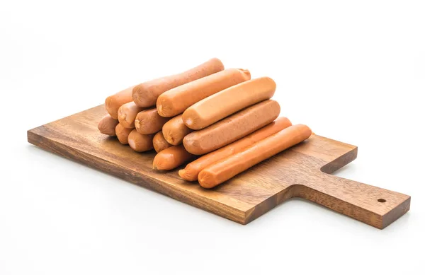 Mix sausage on white background — Stock Photo, Image