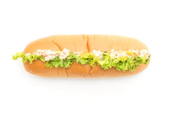 Hot-dog salade de maïs thon — Photo
