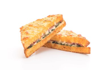 fırında ıspanak ve Jambonlu sandviç sos ile