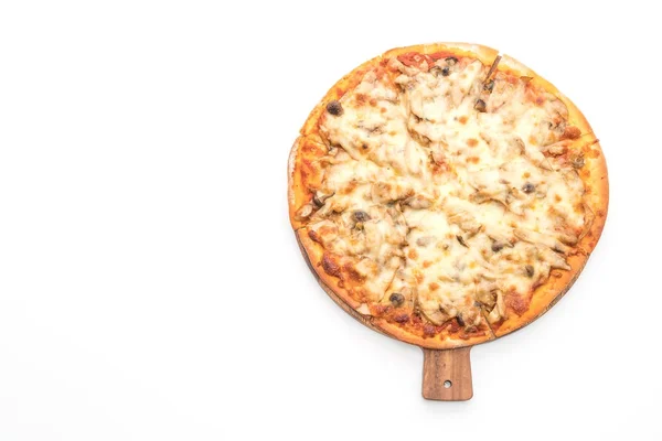 Pizza z pieczarkami w sosie miso — Zdjęcie stockowe