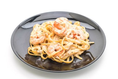 karides ile Fettuccini makarna