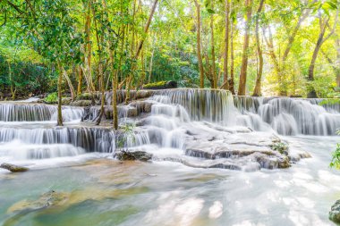 Huay Mae Kamin Waterfall, Kanchanaburi Tayland