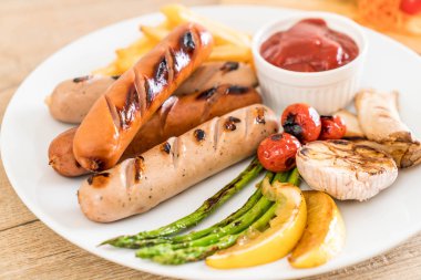 sebzeli ızgara sosis
