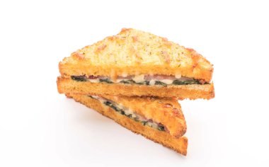 fırında ıspanak ve Jambonlu sandviç sos ile