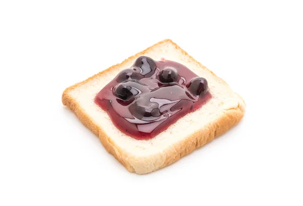 Pan con mermelada de arándanos — Foto de Stock