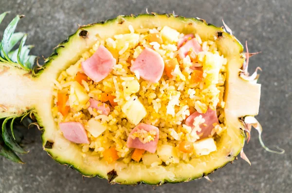 Pineapple fried rice with ham — Stock Photo, Image