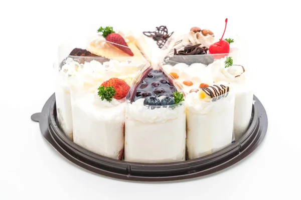 Different pieces of cake — Stock Photo, Image