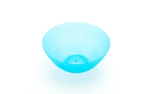 Tigela de plástico azul — Fotografia de Stock