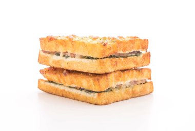 fırında ıspanak ve Jambonlu sandviç sos ile