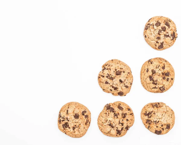 Galletas con chispas de chocolate negro — Foto de Stock