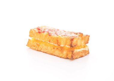 Croque monsieur pastırmalı yumurta soslu sandviç.