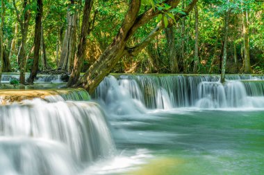 Huay Mae Kamin Waterfall, Kanchanaburi Tayland