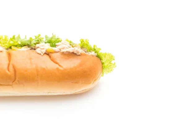 Insalata di tonno hot dog — Foto Stock