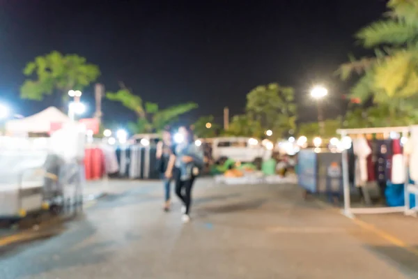 泰国的夜街市场 defocesed — 图库照片